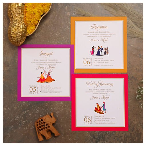 Wedding Card – 4056 | Fully Customized | Indian Wedding Card